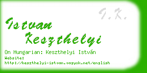 istvan keszthelyi business card
