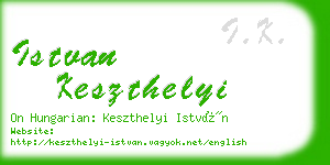 istvan keszthelyi business card